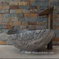 Juparana multicolor grey granite sink